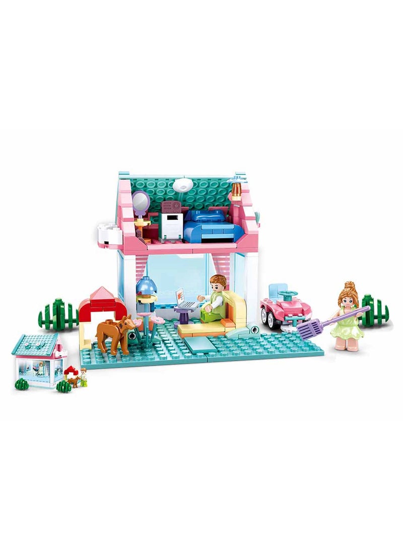 Sluban Girls Wedding Sweetie House! 244 pcs. The Sluban Girls Dream Wedding Series – Sweetie House multi-story building set. - Image 2