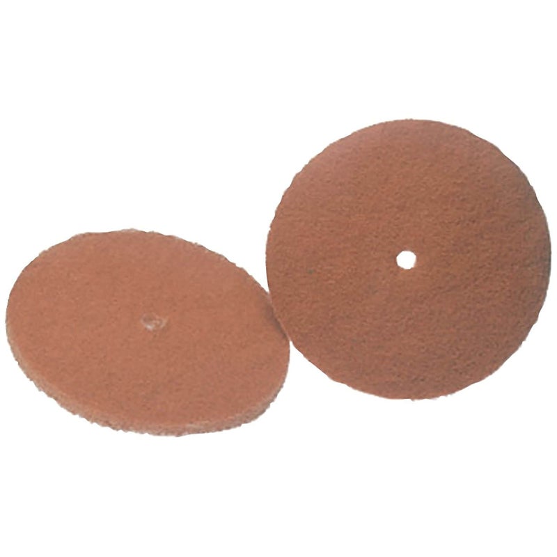Koblenz Replacement Pads and Brushes with Plastic Retainer Clips, Ideal Household Cleaning Supplies, 2 Cleaning Pads with 2 Retainer Clips (Pack of 1), Brown, 45-0105-2