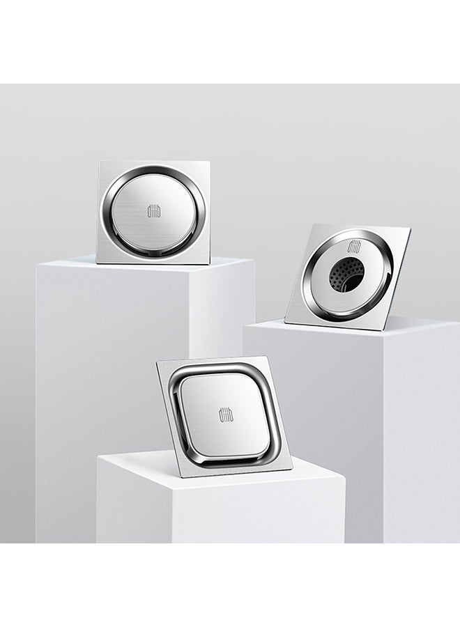 NIBEMINENT Stainless Steel Swirling Drainage Silver 12.00x8.00x12.00centimeter - Image 4