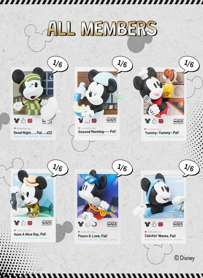 MINISO Disney Mickey Mouse Blind Box Fun in Life Series 3D Magnetic Vinyl Cute Mystery Animal Toy, Collectible Surprise Gift Figure Model Random Design for Home Decor Birthday Gifts, Single Box - Image 2