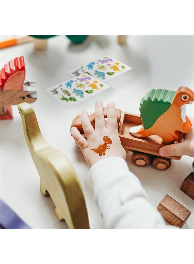 Temporary Tattoos for Kids,12 Sheets Dinosaur Themed Children's Temporary Tattoos Waterproof Sticker for Girls Boys Kids Halloween Christmas Birthday Supplies Favors