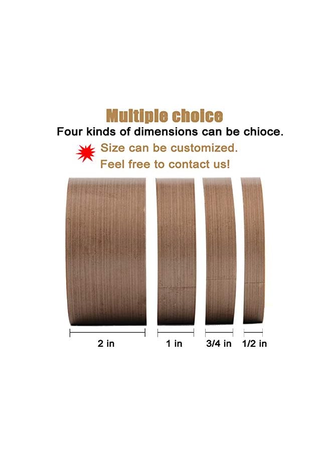 GCQQ Fabric Tape, 1/2 Inch 30 Feet Ptfe Tape For Vacuum Sealer Machine, Hand Impulse Sealers Insulation Ptfe Coated Fiberglass Adhesive Tape Compatible With Foodsaver, Seal A Meal, Weston, Cabella  - Image 5