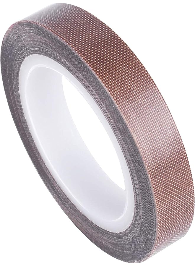 GCQQ Fabric Tape, 1/2 Inch 30 Feet Ptfe Tape For Vacuum Sealer Machine, Hand Impulse Sealers Insulation Ptfe Coated Fiberglass Adhesive Tape Compatible With Foodsaver, Seal A Meal, Weston, Cabella  - Image 1