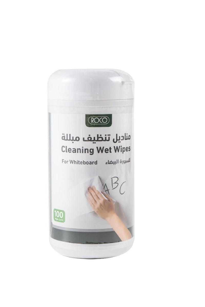 ROCO Board Cleaner Pre-Moistened/Non-Toxic Cleaning Wipes