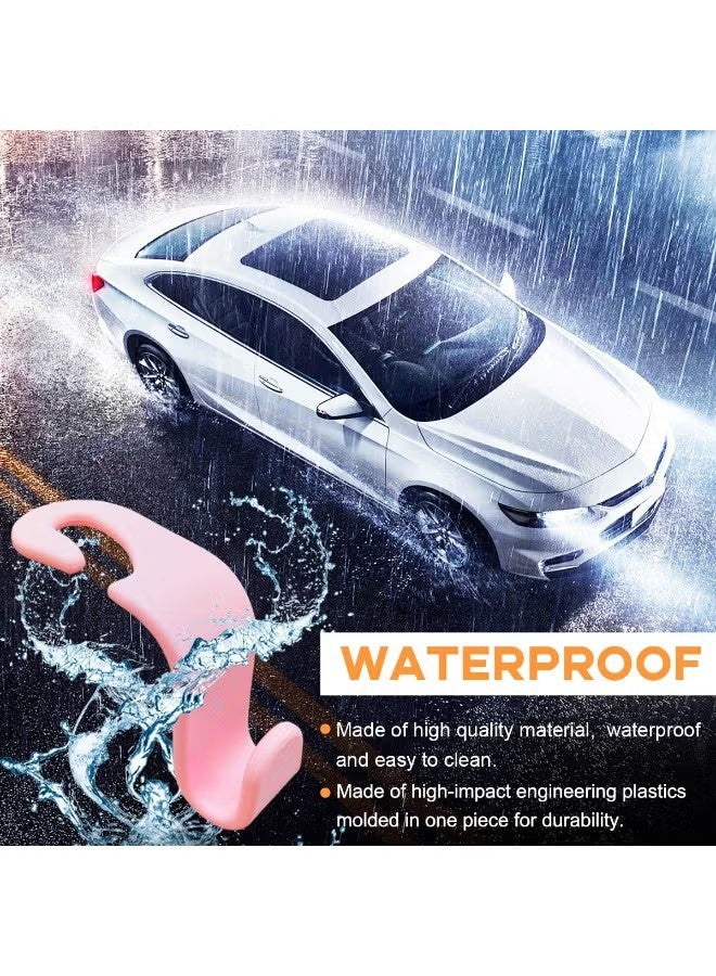 YJ Car Seat Headrest Hook, 4 Pack Universal Car Storage Headrest Hanger Holder Hooks for Purse Used to Hang Water Bottles Shopping Bags Car Trash Bags - Image 4
