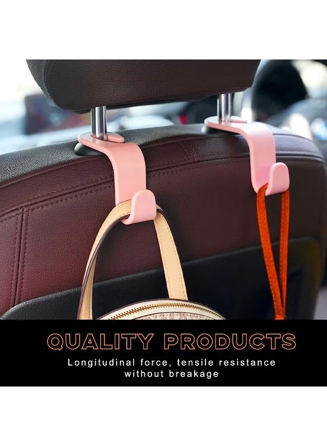 YJ Car Seat Headrest Hook, 4 Pack Universal Car Storage Headrest Hanger Holder Hooks for Purse Used to Hang Water Bottles Shopping Bags Car Trash Bags - Image 5