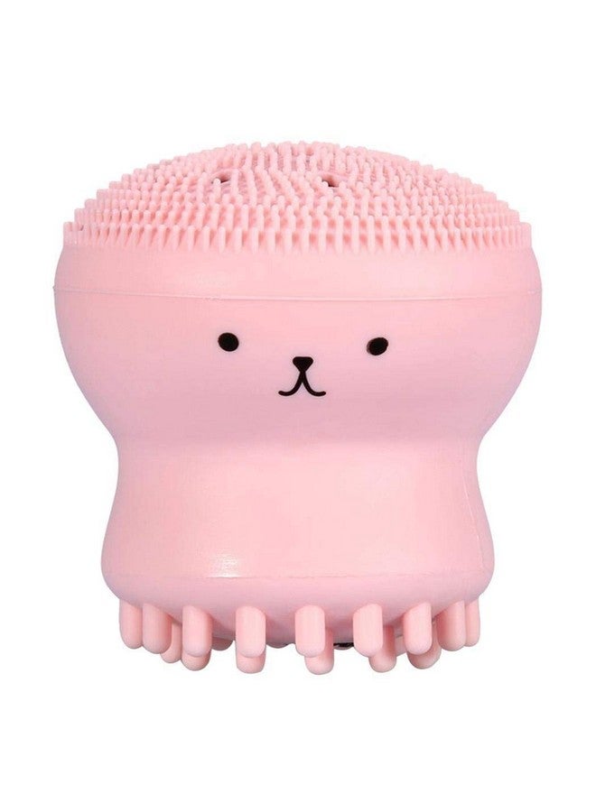 Leeonz Facial Cleansing Brush, Cute Animal Octopus Silicone Manual Cleaning Brush, for Deep Cleansing, Gentle Exfoliating, Skin Massaging, for All Skin Type,1pcs - Image 1