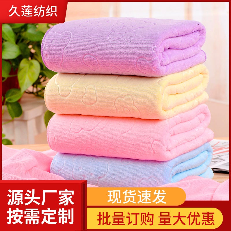 general Microfiber Embossed Bath Towel 70x140cm Absorbent Beach Towel for Women and Men - Image 4
