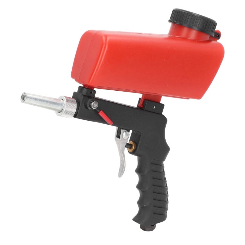Sand Blaster Gun Kit: Lightweight Aluminum Body, High Efficiency, Adjustable Blasting Flow - Gravity Feed Sandblaster for Home Garage, Automotive Restoration, Small Metal Parts - Image 4