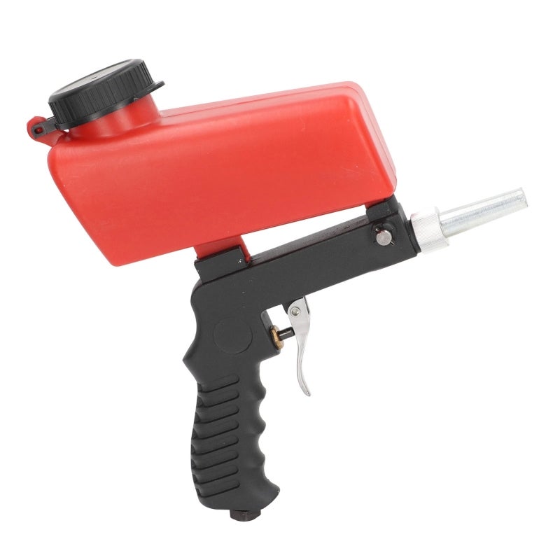 Sand Blaster Gun Kit: Lightweight Aluminum Body, High Efficiency, Adjustable Blasting Flow - Gravity Feed Sandblaster for Home Garage, Automotive Restoration, Small Metal Parts - Image 2