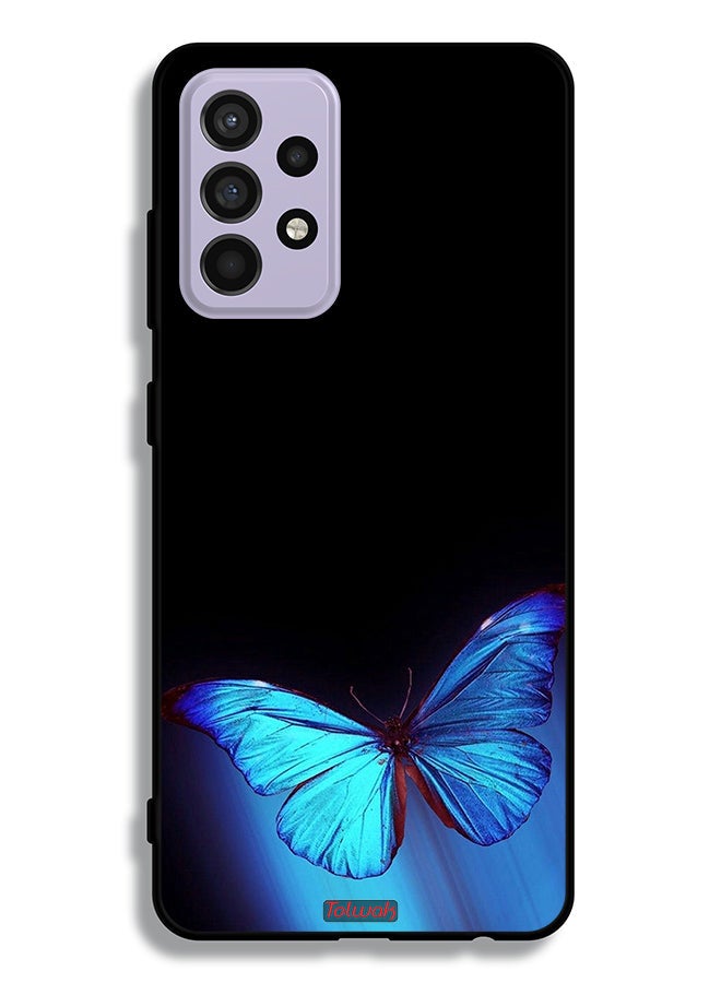 Tolwak Samsung Galaxy A52s 5G Protective Case Cover Butterfly Art - Image 1