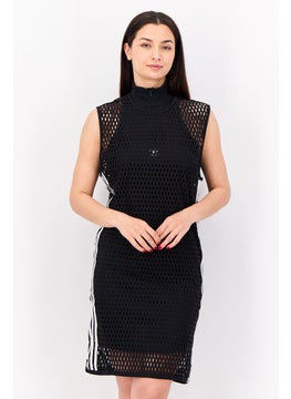 adidas Originals Women 2 In 1 Sportswear Fit Sleeveless Outdoor Dress, Black  - Image 1