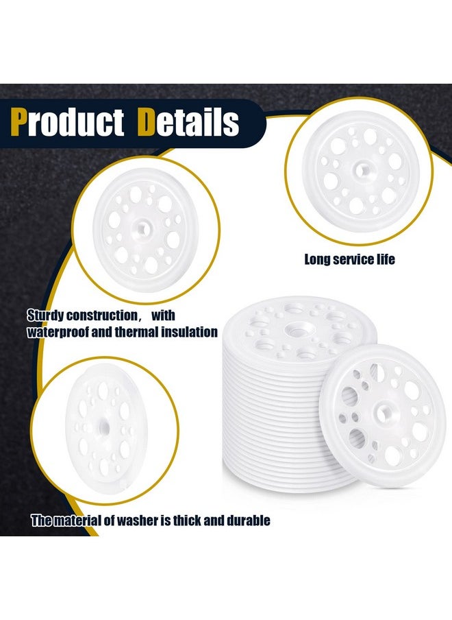 Taiyin Taiyin 800 Pcs 1.77 Inch/ 45 mm Plastic Washers Foam Board Insulation Load Spreading Polypropylene Washers for Fixing and Supporting Rigid Foam Spreading for Screws Nail  - Image 3