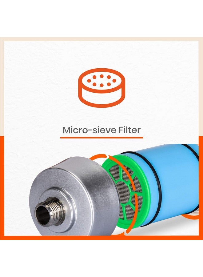 Bathla فلتر الدش والصنبور Bathla QuaSoft 3499 - يقلل تساقط الشعر ويحمي البشرة من المياه العسرة (فضي، أبيض) - Image 4