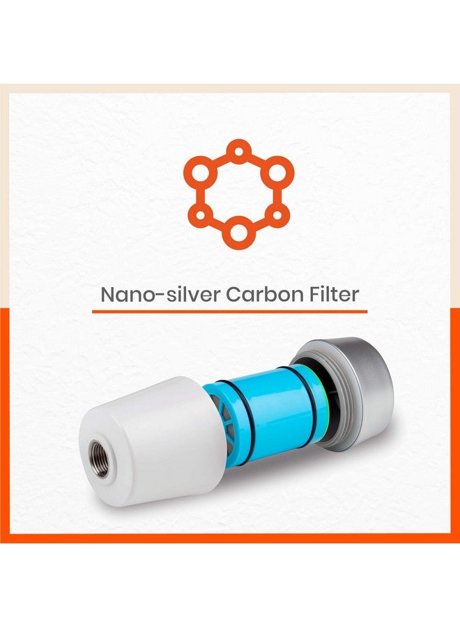 Bathla فلتر الدش والصنبور Bathla QuaSoft 3499 - يقلل تساقط الشعر ويحمي البشرة من المياه العسرة (فضي، أبيض) - Image 5