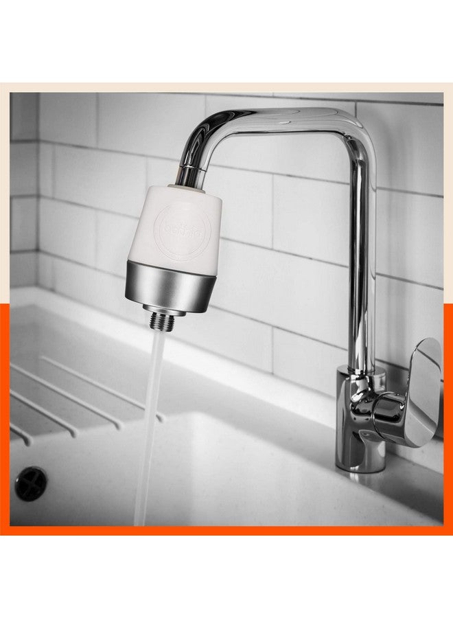 Bathla فلتر الدش والصنبور Bathla QuaSoft 3499 - يقلل تساقط الشعر ويحمي البشرة من المياه العسرة (فضي، أبيض) - Image 2