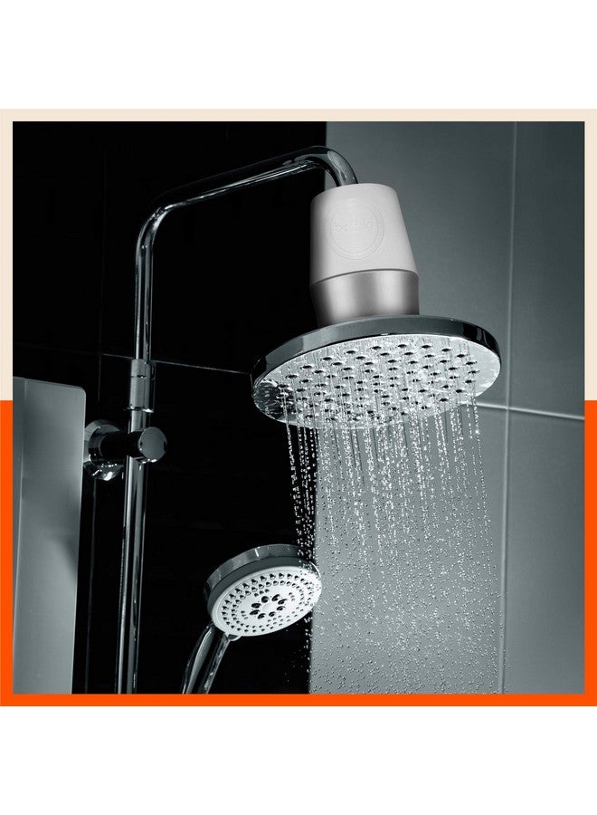 Bathla فلتر الدش والصنبور Bathla QuaSoft 3499 - يقلل تساقط الشعر ويحمي البشرة من المياه العسرة (فضي، أبيض) - Image 3