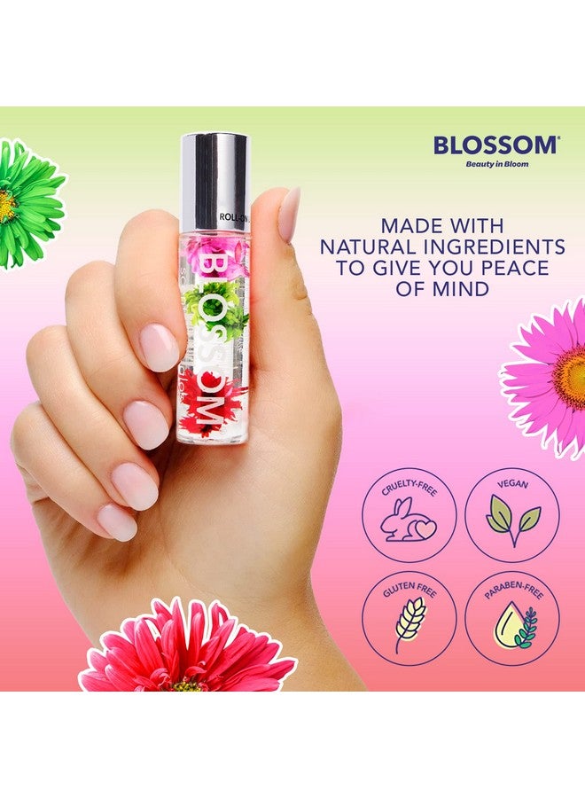 بلوسوم ملمع شفاه معطر، غني بالزهور الحقيقية، صنع في الولايات المتحدة الأمريكية، 0.20 أونصة سائلة/5.9 مل، بطيخ - Image 3