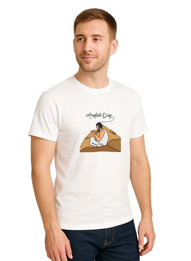 PRINTSHOP4ME Arafah Day Special Men’s Cotton T-Shirt–Premium Quality Round Neck Short Sleeve Islamic T-Shirt For Men | Soft Breathable Fabric | Comfortable Daily Wear  - Image 2