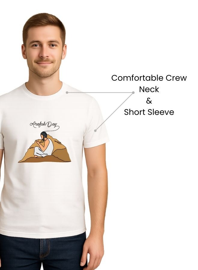 PRINTSHOP4ME Arafah Day Special Men’s Cotton T-Shirt–Premium Quality Round Neck Short Sleeve Islamic T-Shirt For Men | Soft Breathable Fabric | Comfortable Daily Wear  - Image 3