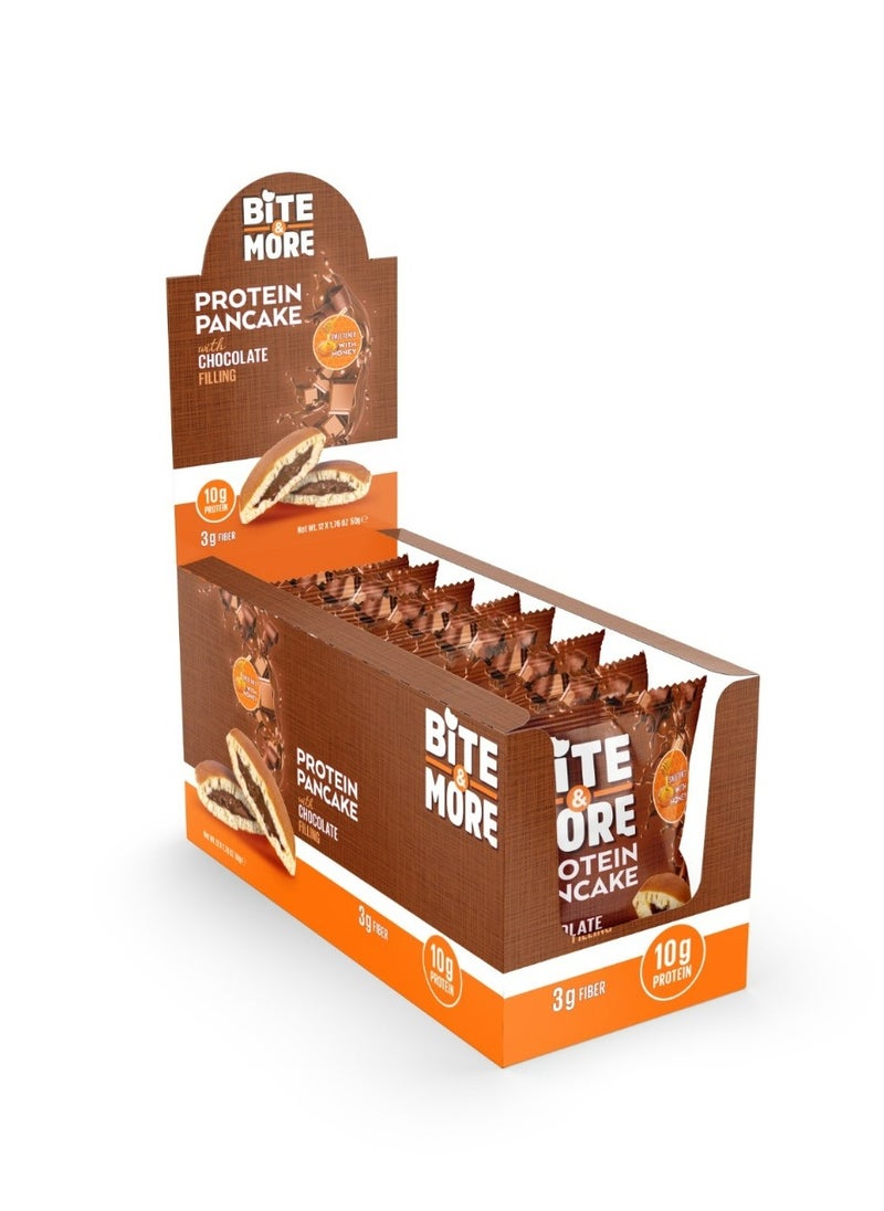 Bite & More Bite & More Protein Pancake Chocolate Flavor 12x50g 600g 