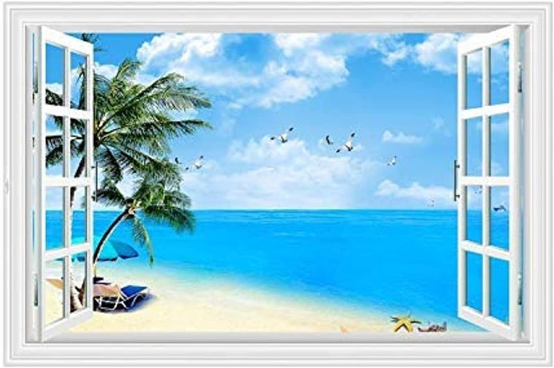 BPA 3D Wallpaper Coconut Beach View - Image 1