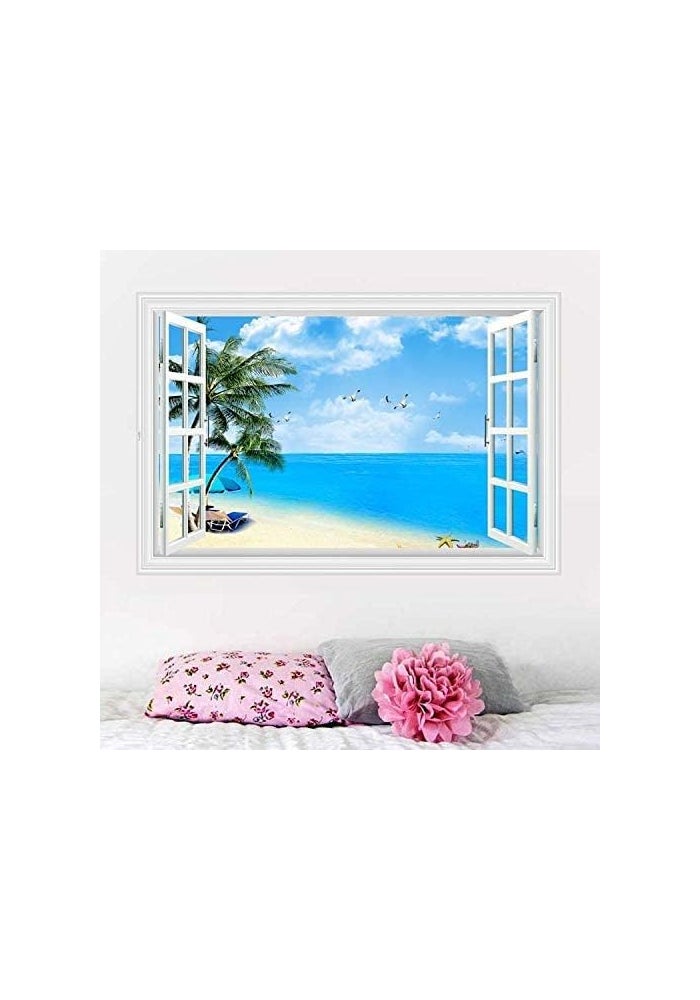 BPA 3D Wallpaper Coconut Beach View - Image 2