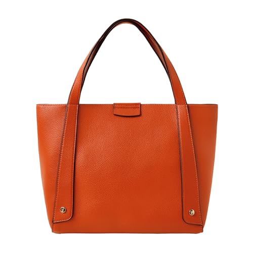 Accessorize London Women's Orange Evie Medium Handheld Bag| Satchel Bag for Work | Ladies purse | Stylish Shoulder Bag | Gift For Women - Image 1
