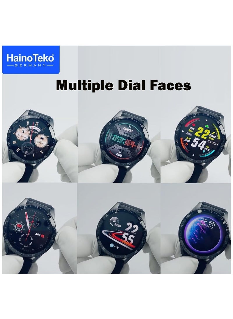 Haino Teko - Haino Teko Germany RW37 Watch Buds With Large Screen Round Shape AMOLED Display Smart Watch and Bluetooth Earbuds With 2 Pair Straps for Ladies and Gents - Image 1
