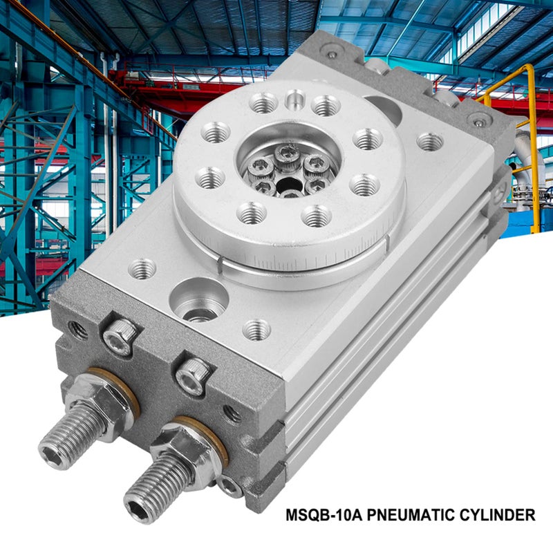 MSQB 10A Aluminum Alloy Pneumatic Rotary Cylinder 180 Degree C Type for Electronic Textile Industry - Image 4
