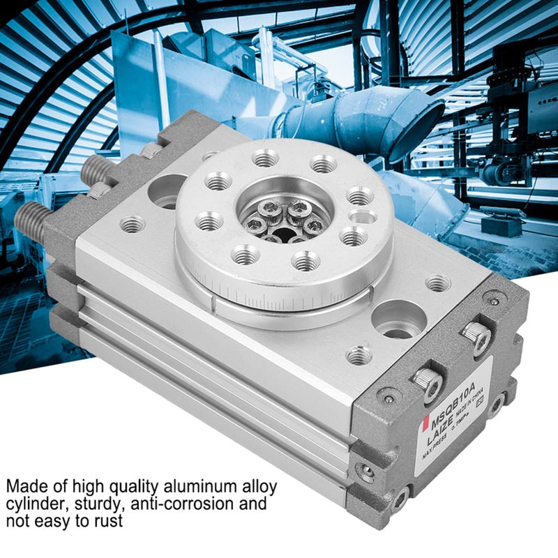 MSQB 10A Aluminum Alloy Pneumatic Rotary Cylinder 180 Degree C Type for Electronic Textile Industry - Image 5