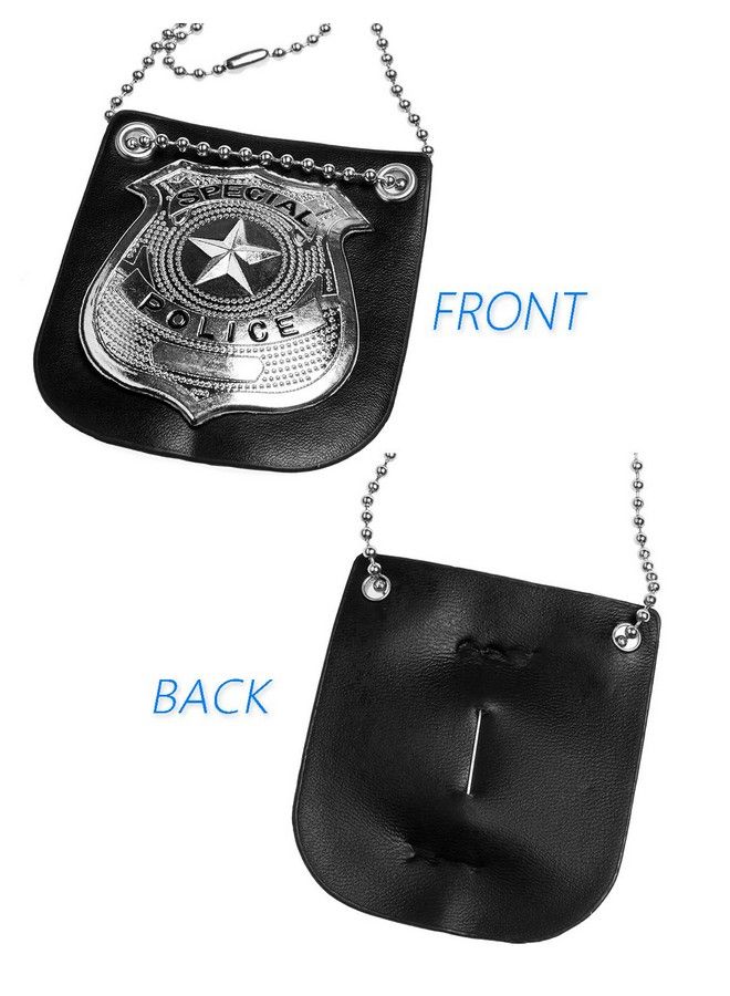 Joy Join Kids Police Dress Up Accessories Pretend Play Special Police Badge With Chain(Black)  - Image 5