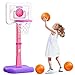 ShyLizard Toddler Basketball Hoop Indoor for Age 13 Height Adjustable Poolside Basketball Hoop with 3 Balls for Outdoor Game Basketball Goal Sport Toys Birthday for Boys Girls 1 2 3 Year - Image 3