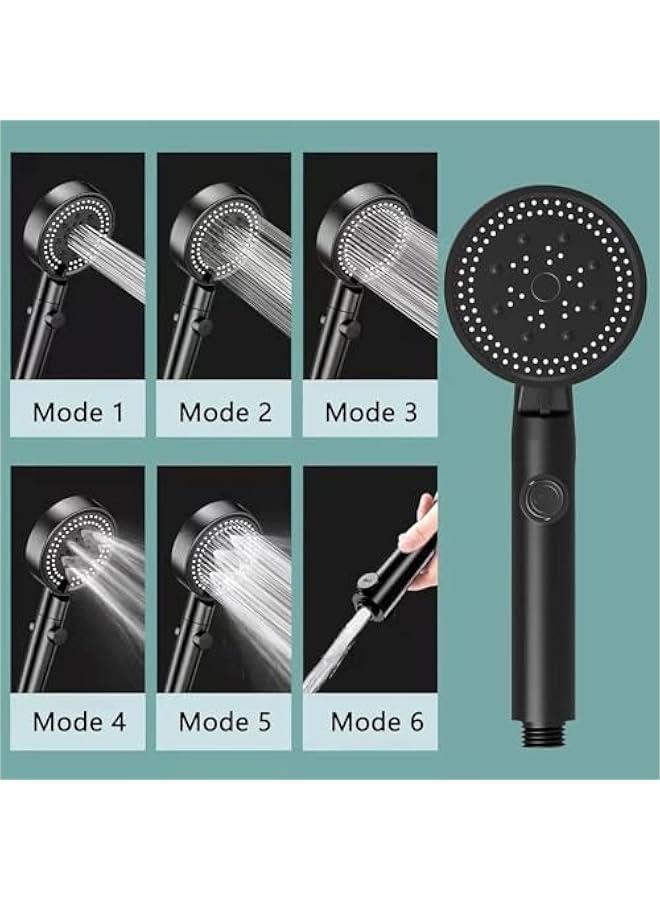 HOOKOR High Pressure 5-mode Handheld Shower Head with150CM Hose and Adhensive Bracket, Hand Held Water Sprinkler with ON/OFF Pause Switch to Saving Water, Clean Corner,Tile & Pets - Image 2