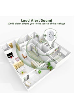 Excefore Smart Water Leak Detector Kit - WiFi Connectivity, Adjustable Alarm, App Alerts, Home Security, Basement Protection, Kitchen & Bathroom Safety  - Image 5