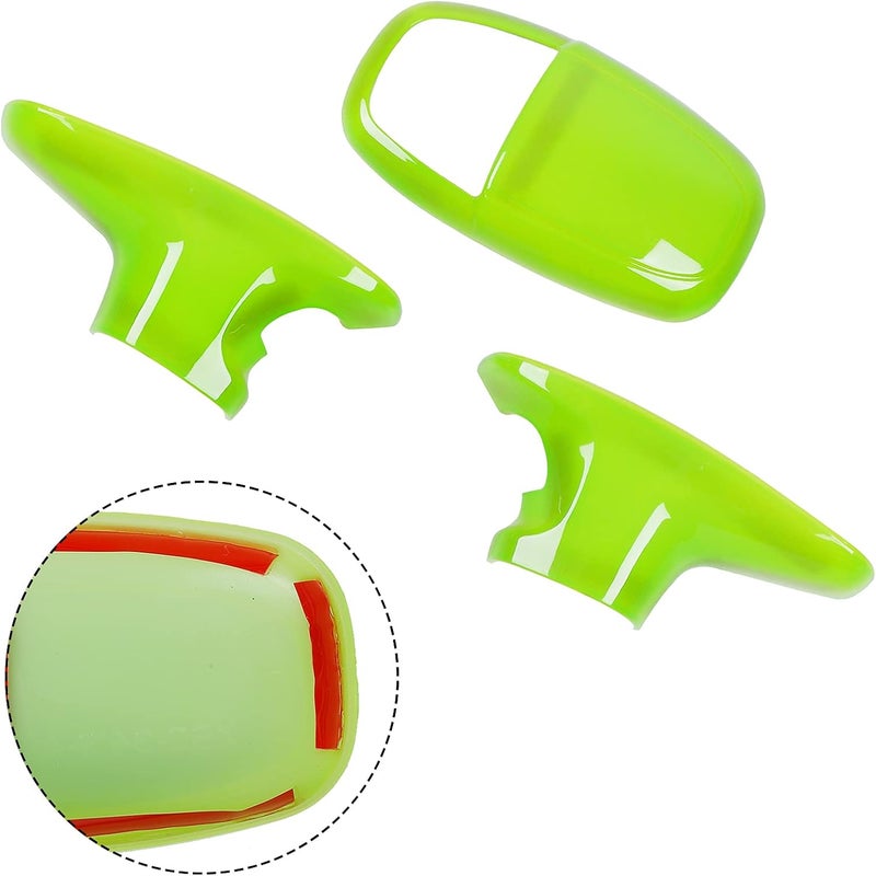 Voodonala for Challenger Charger ABS Gear Shift Shifter Knobs Cover Trim for 2015-2026+ Dodge Challenger Charger Durango Accessories Green 3pcs - Image 2