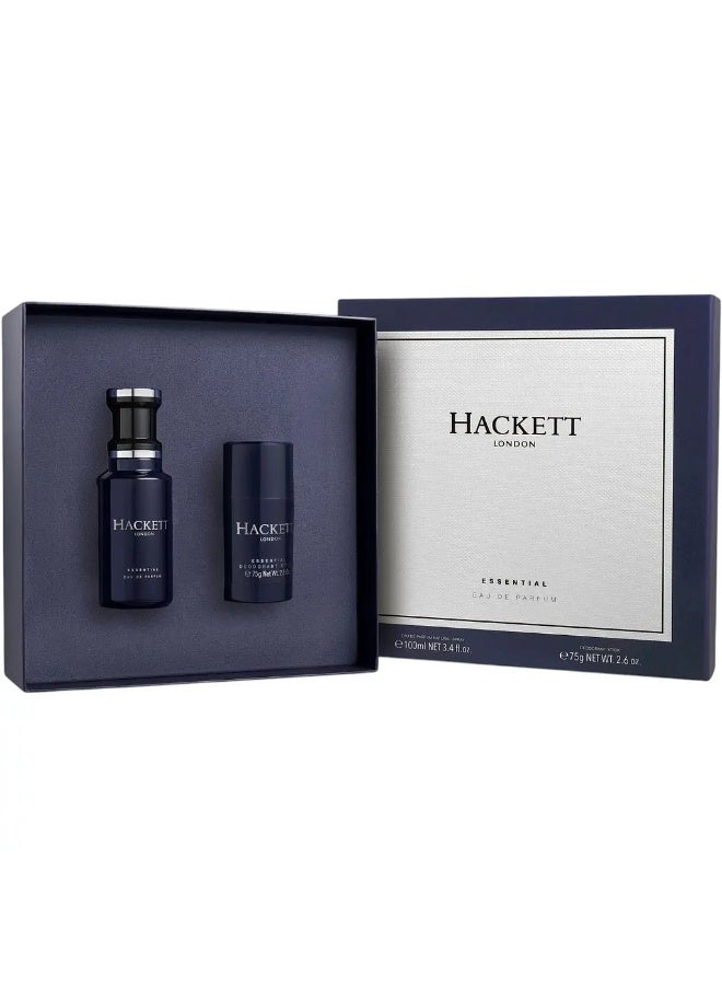 Hackett Essential For Men Gift set  2P (EDP 100ml+D/Stick 75g) G/Set