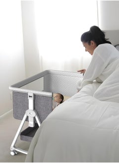 ACPLAY Baby Bassinet with 3-in-1 Design, Includes Changing Table, Adjustable Bedside Sleeper, and Portable Cradle with Storage Basket  - Image 3