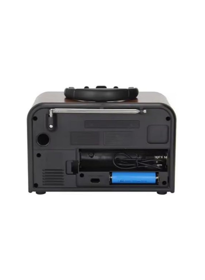3-band radio with USB/TF player, Bluetooth, and USB charging, powered by a rechargeable battery  - Image 3