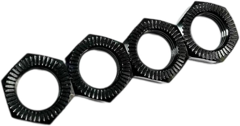 klarako Set of 4 17mm Hex Wheel Nut RC Car for 6S Notorious Karton Outcast Typhon , for HSP 1:7 1:8 Remote Control Car Body Parts Replacement , Black - Image 3