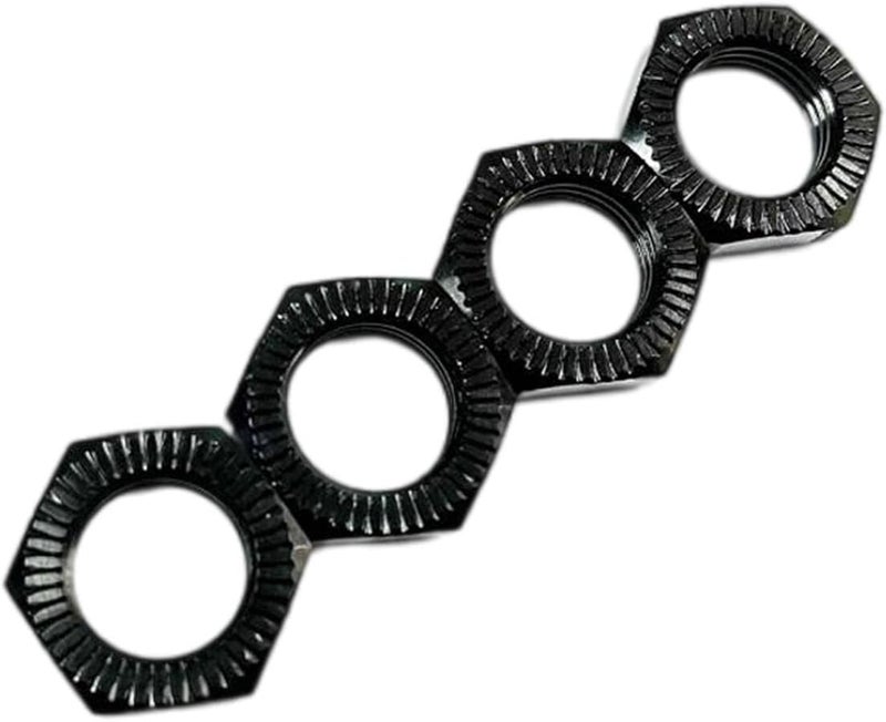 klarako Set of 4 17mm Hex Wheel Nut RC Car for 6S Notorious Karton Outcast Typhon , for HSP 1:7 1:8 Remote Control Car Body Parts Replacement , Black - Image 4