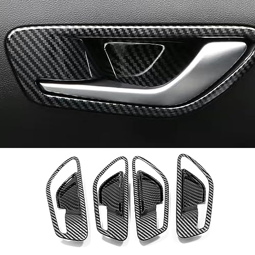 ERIDANUS Auto Accessories Fit for Hyundai Tucson 2023 2022 Interior Door Bowl Cover Trim (Carbon Fiber Style) ABS 4 PCS - Image 1
