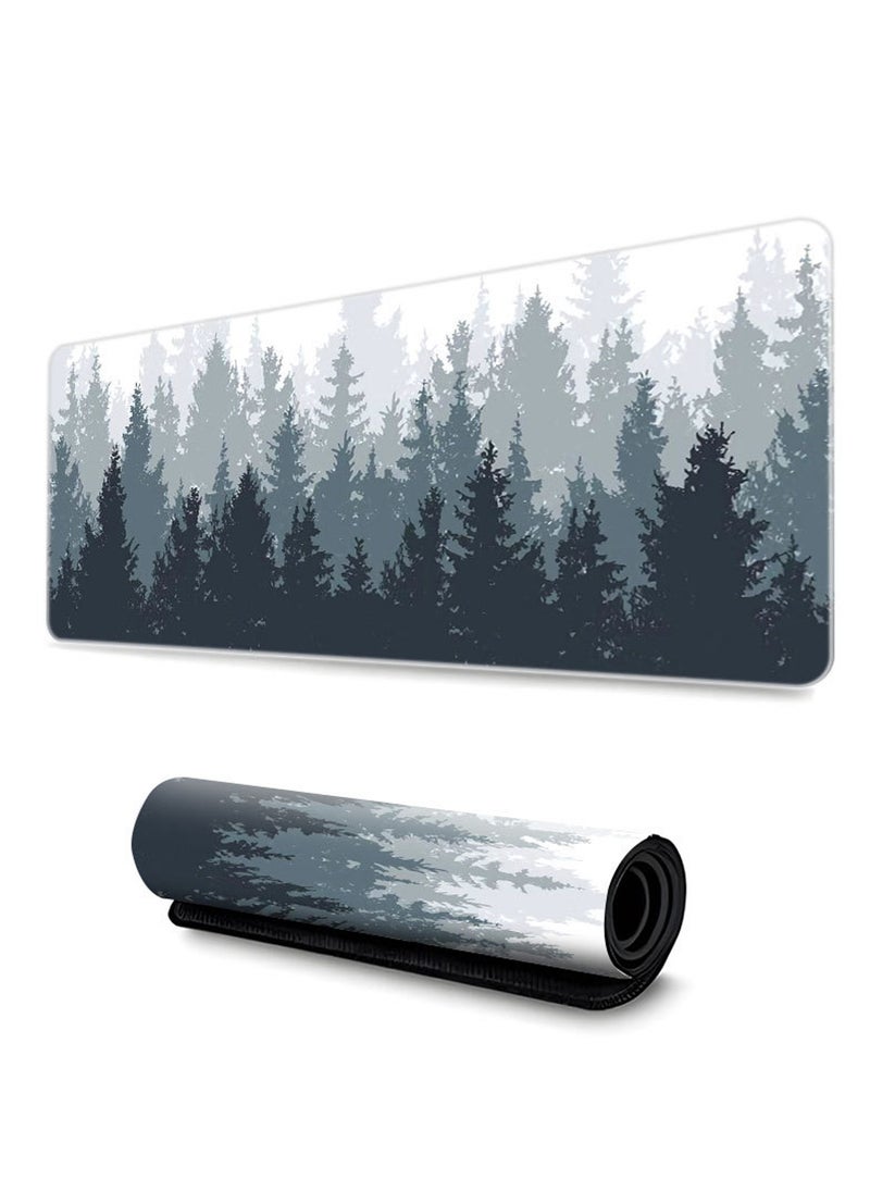 FlashHawk - Large Mouse Pad 900*400mm Size,Anti-Skid Gaming Mouse Pad Office Desk Mat Desk Pad for Computers Laptop Black/Grey/White - Image 1