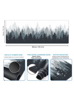 FlashHawk Large Mouse Pad 900*400mm Size,Anti-Skid Gaming Mouse Pad Office Desk Mat Desk Pad for Computers Laptop Black/Grey/White  - Image 2