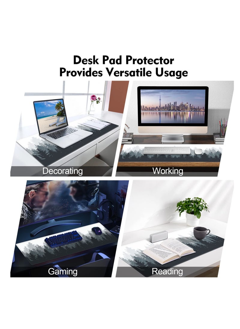 FlashHawk - Large Mouse Pad 900*400mm Size,Anti-Skid Gaming Mouse Pad Office Desk Mat Desk Pad for Computers Laptop Black/Grey/White - Image 1