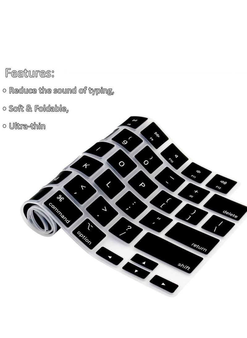 Generic Ultra Thin Silicone Keyboard Cover Compatible with MacBook Air 13 / Air 15 / Pro 14 / Pro 16 inch (Model A3113 A3114 A2918 A2992 A2991 A2681 A2941 A2779 A2442 A2780 A2485)  - Image 2