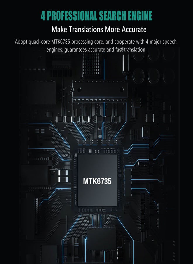 Language Translator Device Portable Voice Interpreter in 137 Languages Real-time 2-WAY Voice Translator Support Recording Text Translate Photo Translating Chinese/English/Japanese/Korean - Image 5