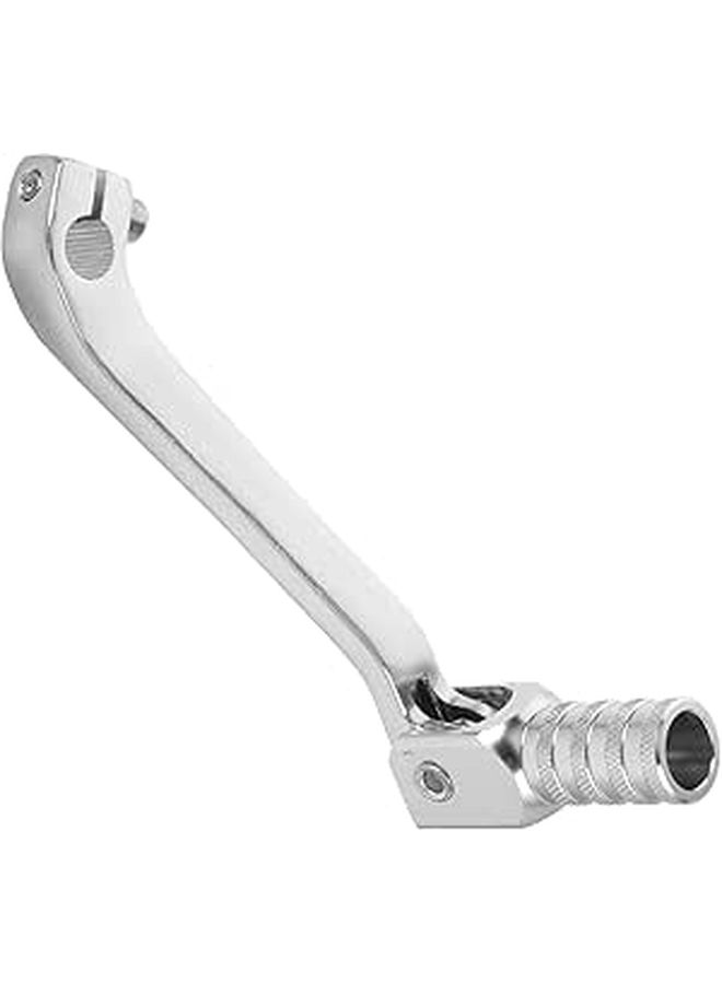 Alloy Motorcycle Gear Shift Lever Pedal Adjustable Silver for Clutch Brake Replacement Arm Riding Controls - Image 1