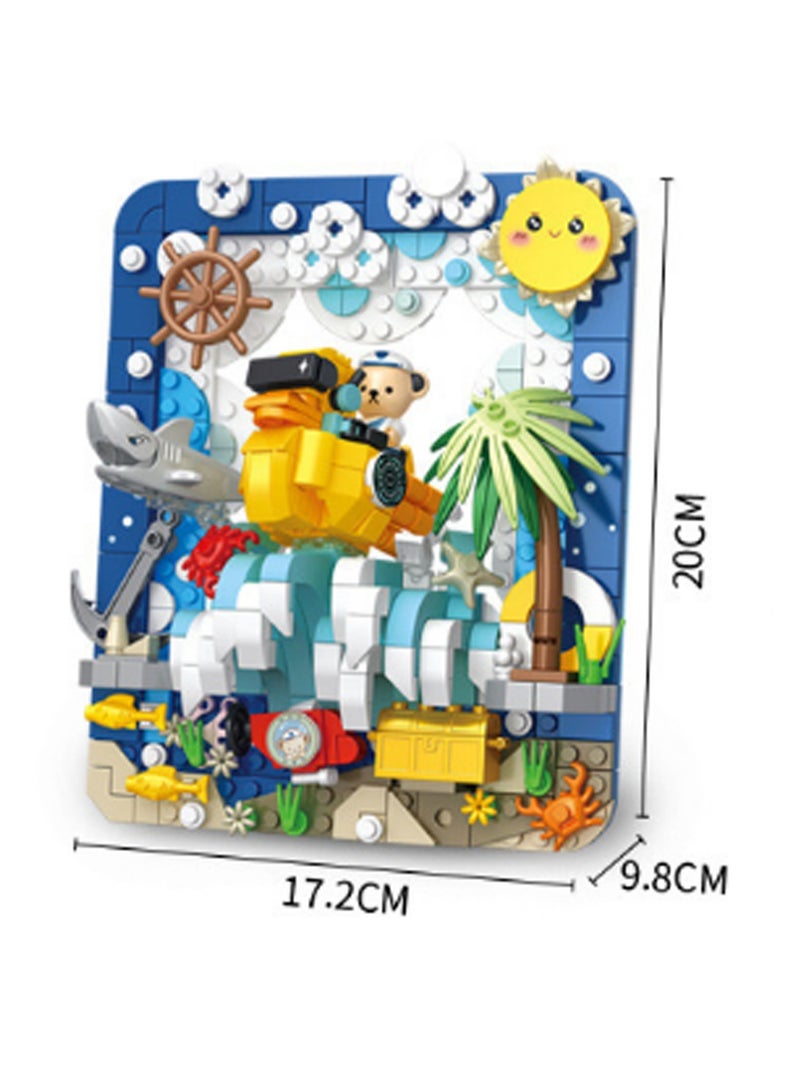 Riptide Surfing 417pcs 3d Painting Model Set Building Blocks Creative Diy Assembly Children'S Toys Home Decoration Ornaments - Image 2