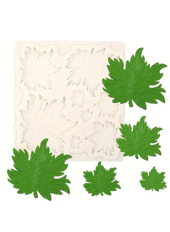 Maple Leaf Chocolate Fondant Silicone Mold Y 196 For Candy Cake Baking - Image 1